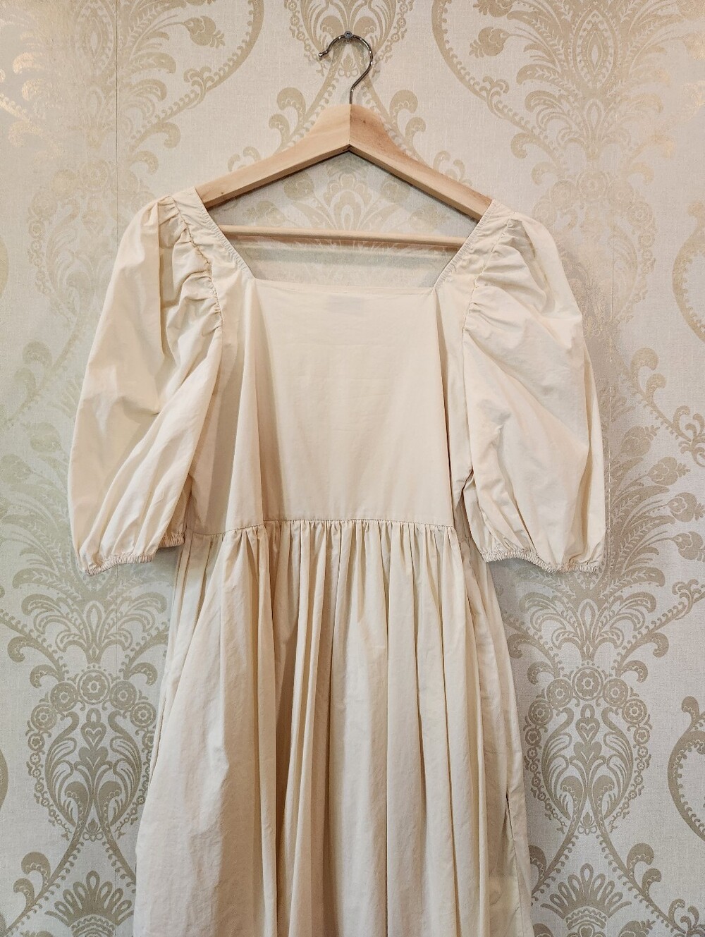 A Bronze Age Serenity Puff Dress Parchment - Picture 7 of 10